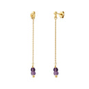 Boucles D'Oreilles Venus Amethyste