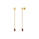 Boucles D'Oreilles Venus Grenat