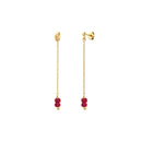 Boucles D'Oreilles Venus Jade Rose