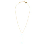 Collier Cravate Courte Venus Turquoise