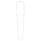 Venus Pink Tourmaline Long Necklace