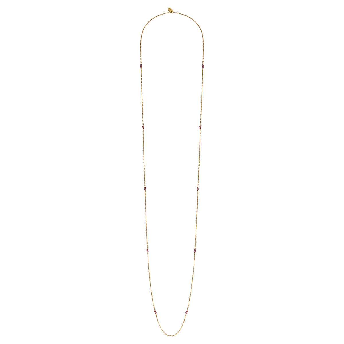 Venus Pink Tourmaline Long Necklace