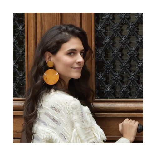 Boucles D'Oreilles Venus M - Caramel