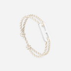 Bracelet Véora - Beige & Blanc