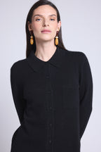 Chemise Boutonnee Femme Vera - Noir - Femme