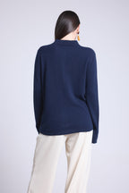 Vera Women's Buttoned Shirt - Navy Blue - Women