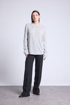 Camisa abotonada Vera para mujer - Gris perla - Mujer