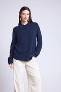 Vera Women's Buttoned Shirt - Navy Blue - Women