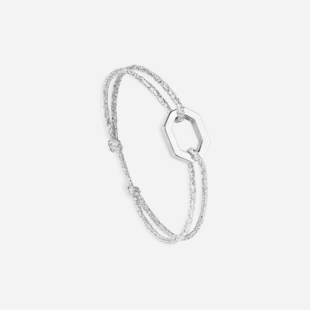Bracelet Vertex - Argenté Pailleté