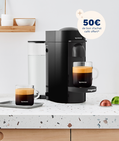 Vertuo Plus - Noire + 50€ De Bon D’Achat Café – Machine Nespresso Magimix