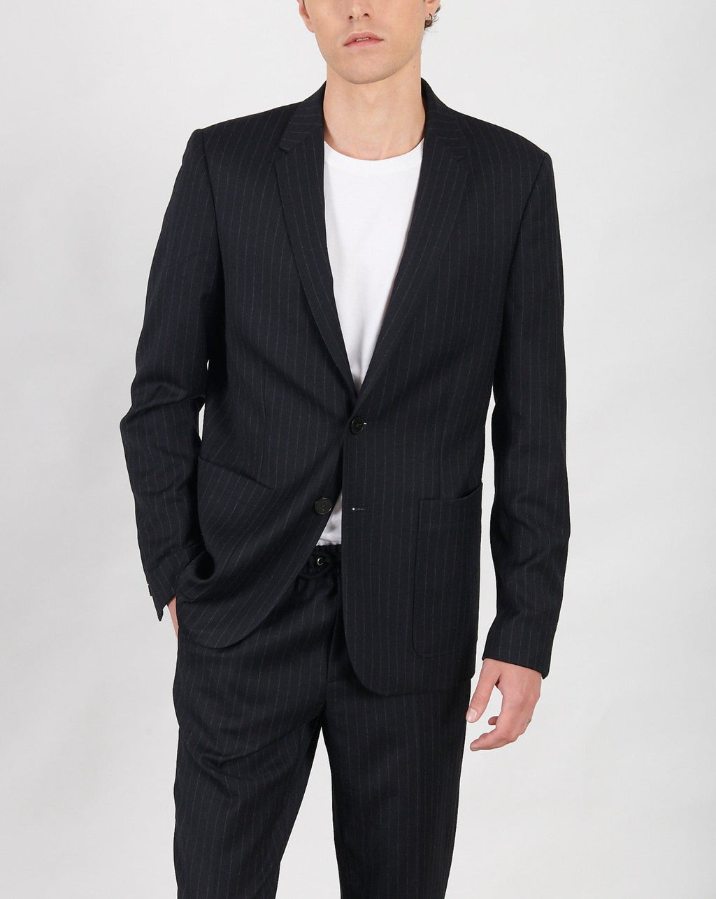 Veste En Laine - Bleu - Homme