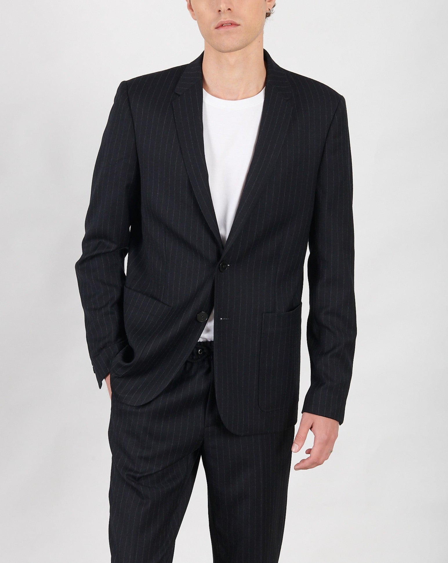Veste En Laine - Bleu - Homme