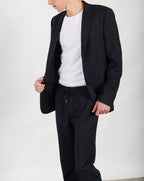 Veste En Laine - Bleu - Homme