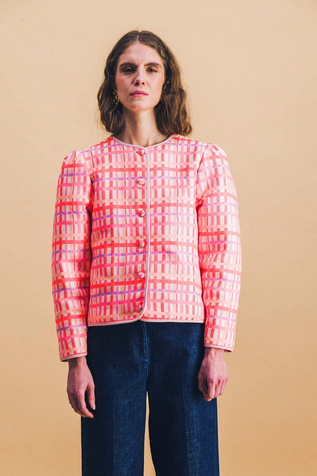 Chaqueta Diane de tartán