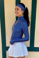Veste Selena - Bleue À Pois Blancs