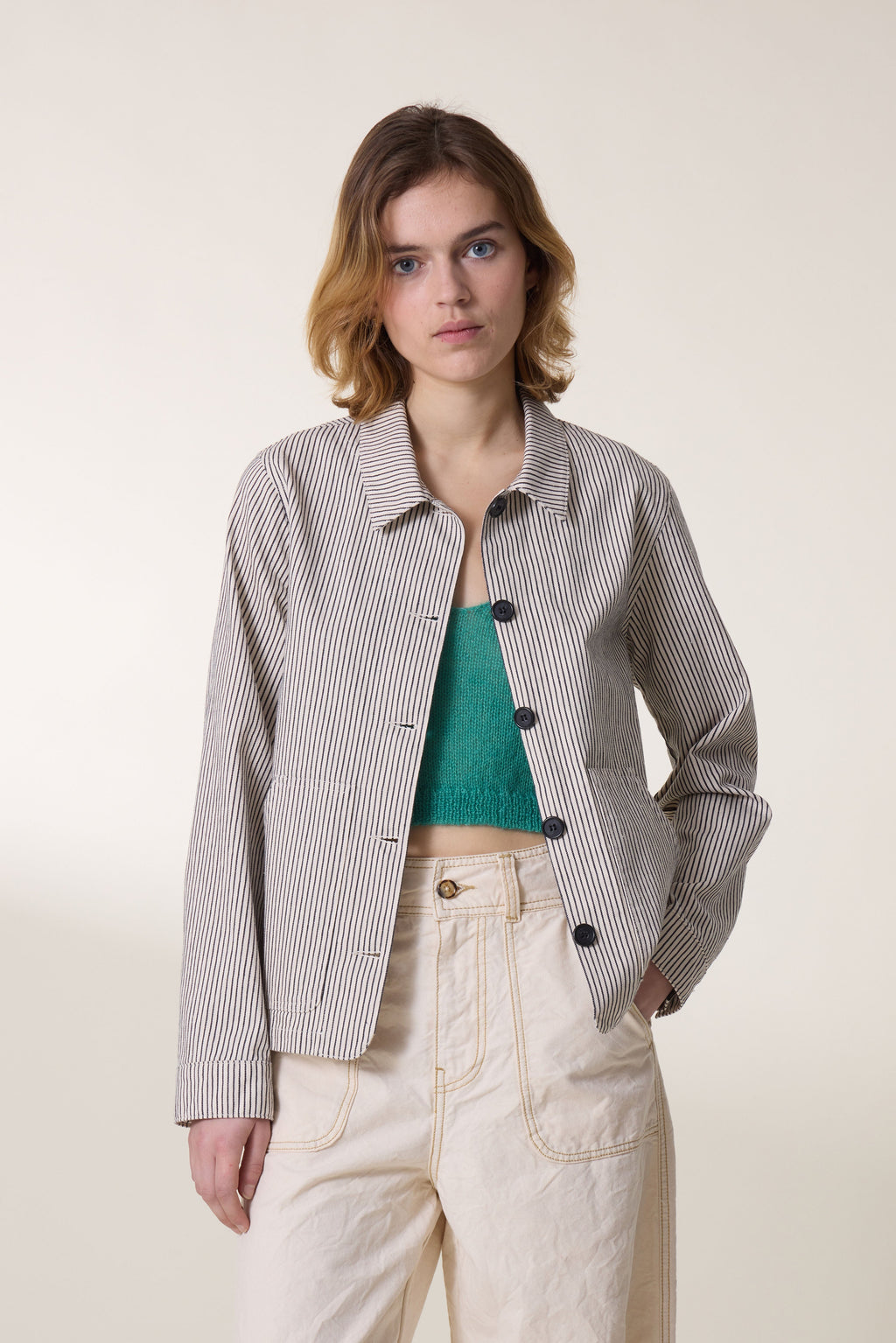 Chaqueta Verdil Strp - Ecru