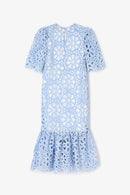 Robe Leyre Découpé Bleu