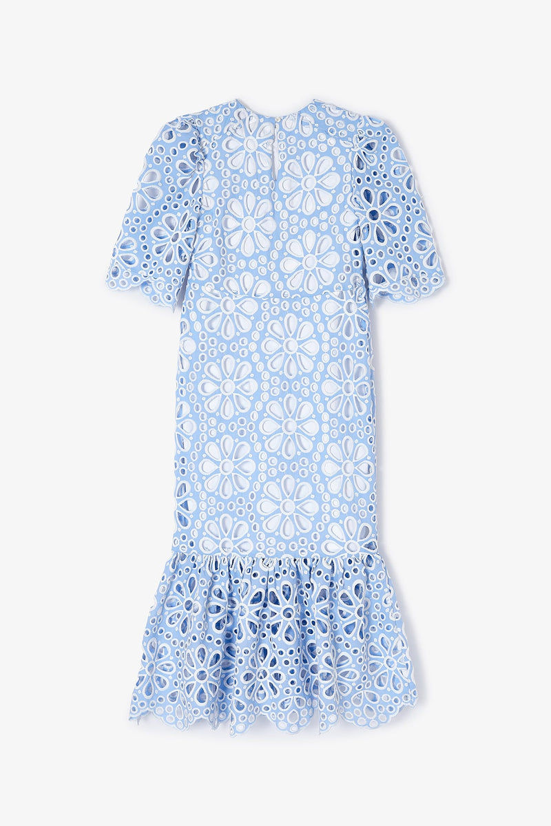 Robe Leyre Découpé Bleu