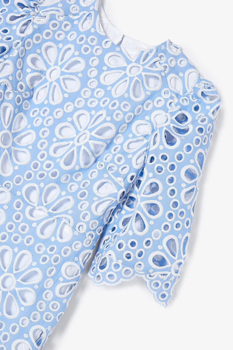 Robe Leyre Découpé Bleu
