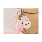 Kit de ganchillo para principiantes - Charms para bolsos - Glam Pink