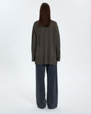 Gilet long kaki pailleté_3