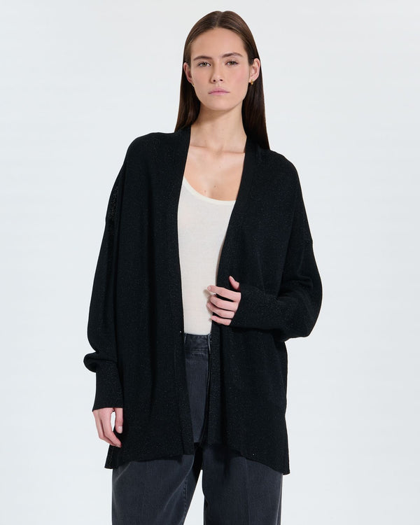 Gilet long noir pailleté_1