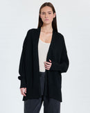 Gilet long noir pailleté_1