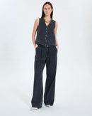 Gilet sans manches en jean noir_2