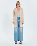 Gilet long ajouré champagne pailleté_4