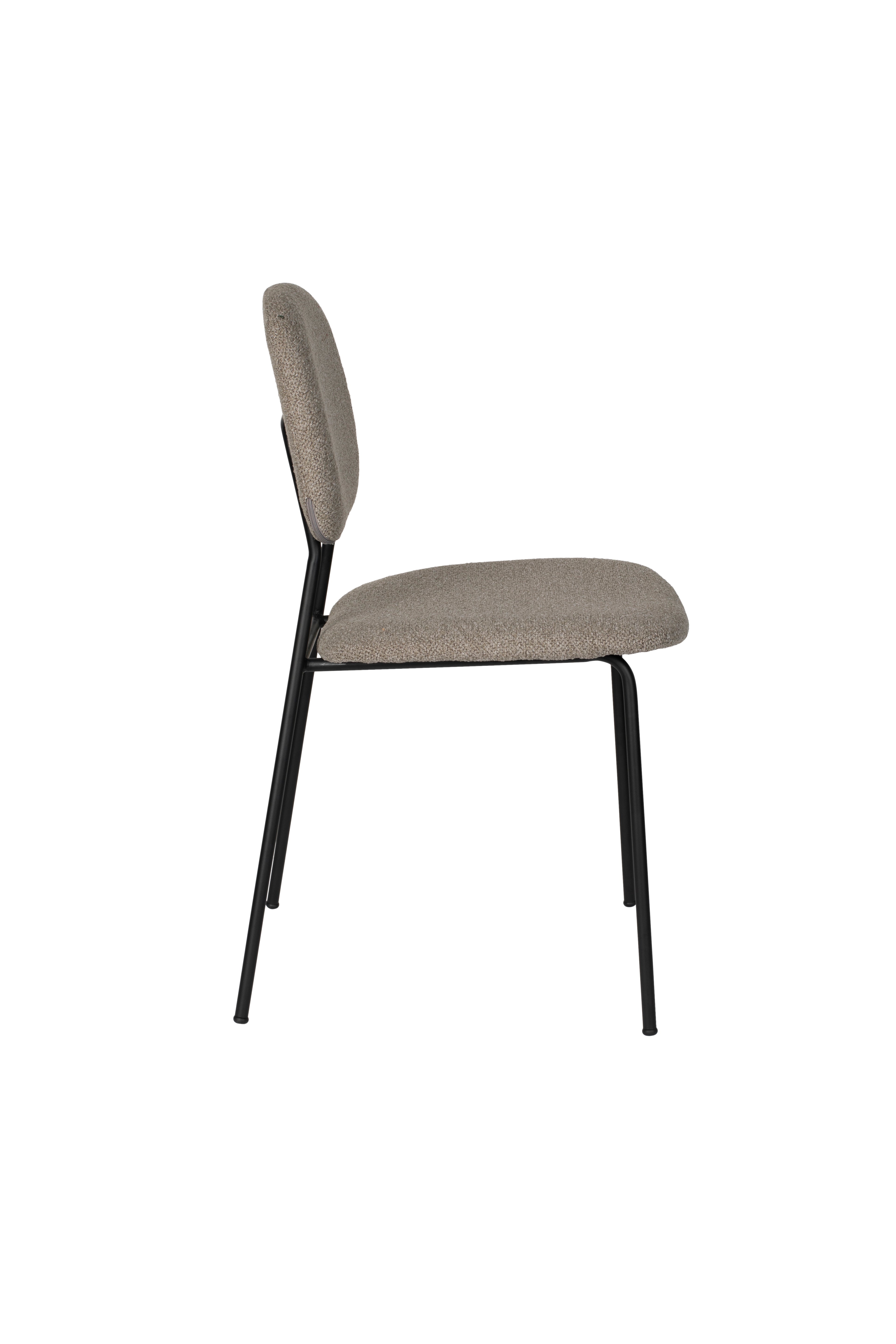 Roos - Dining Room Chair - Metal - Warm Beige