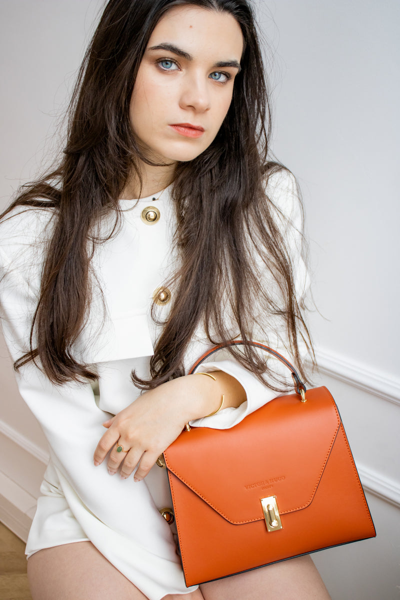 Grace Handbag - Dark Orange - Woman