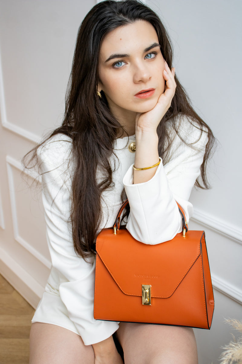 Grace Handbag - Dark Orange - Woman