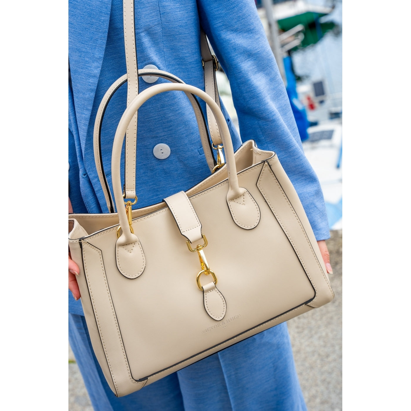 Bolso de hombro Beryn - Blanco roto