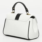 Bolso de hombro Giverny - Blanco + Negro