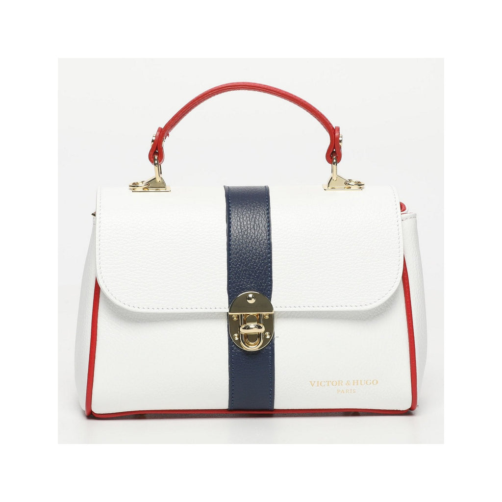 Bolso de hombro Giverny - Azul marino + Blanco + Rojo