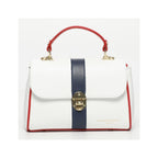Bolso de hombro Giverny - Azul marino + Blanco + Rojo