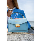 Bolso de hombro Leah - Azul cielo