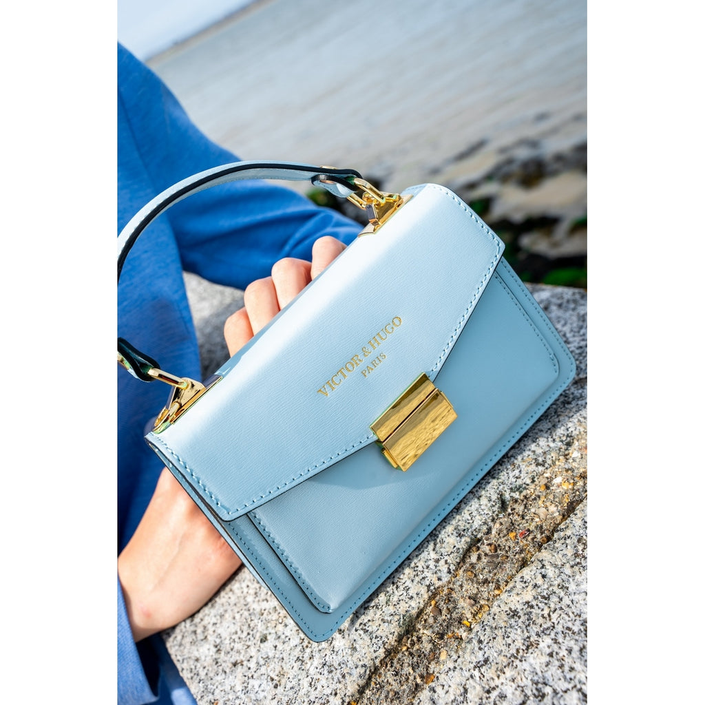 Bolso de hombro Leah - Azul cielo