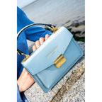 Bolso de hombro Leah - Azul cielo