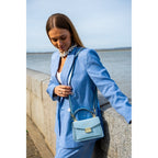 Bolso de hombro Leah - Azul cielo