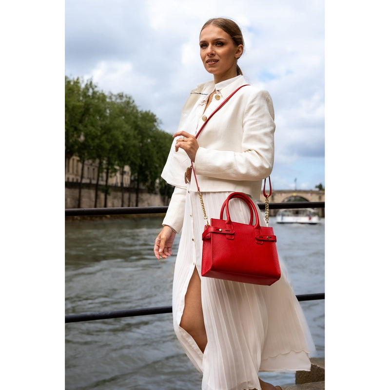 Sac À Bandoulière Livia - Rouge Cerise