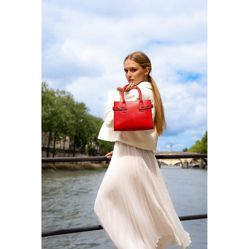 Sac À Bandoulière Livia - Rouge Cerise