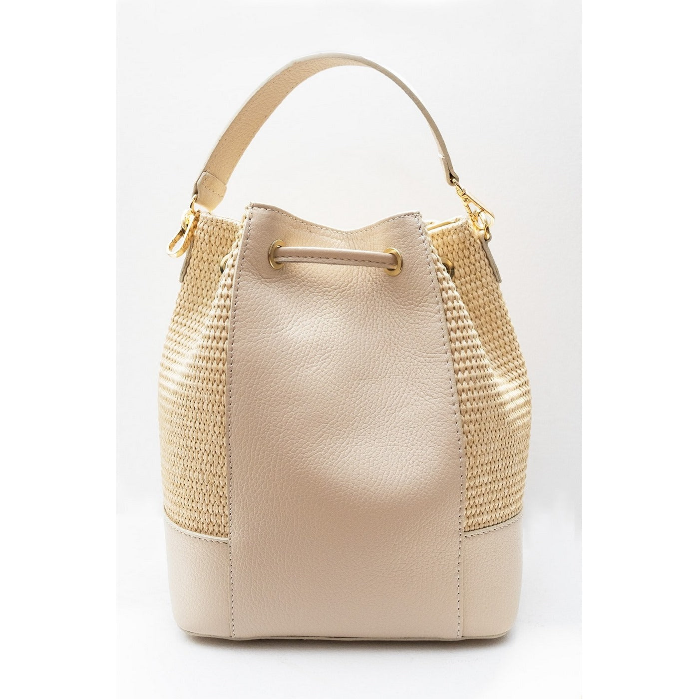Sac A Bandouliere Livy Rafia - Blanc Casse
