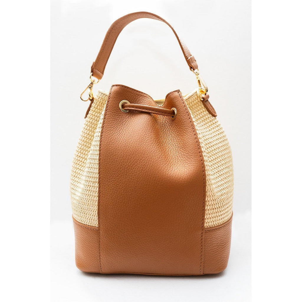 Sac A Bandouliere Livy Rafia - Camel