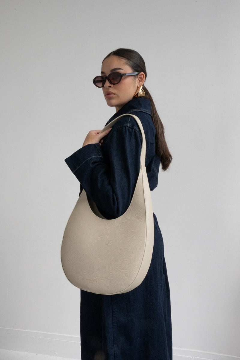 Bolso de hombro Aiko - Blanco roto
