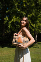 Bolso De Hombro Azura - Coñac / Multi Beige