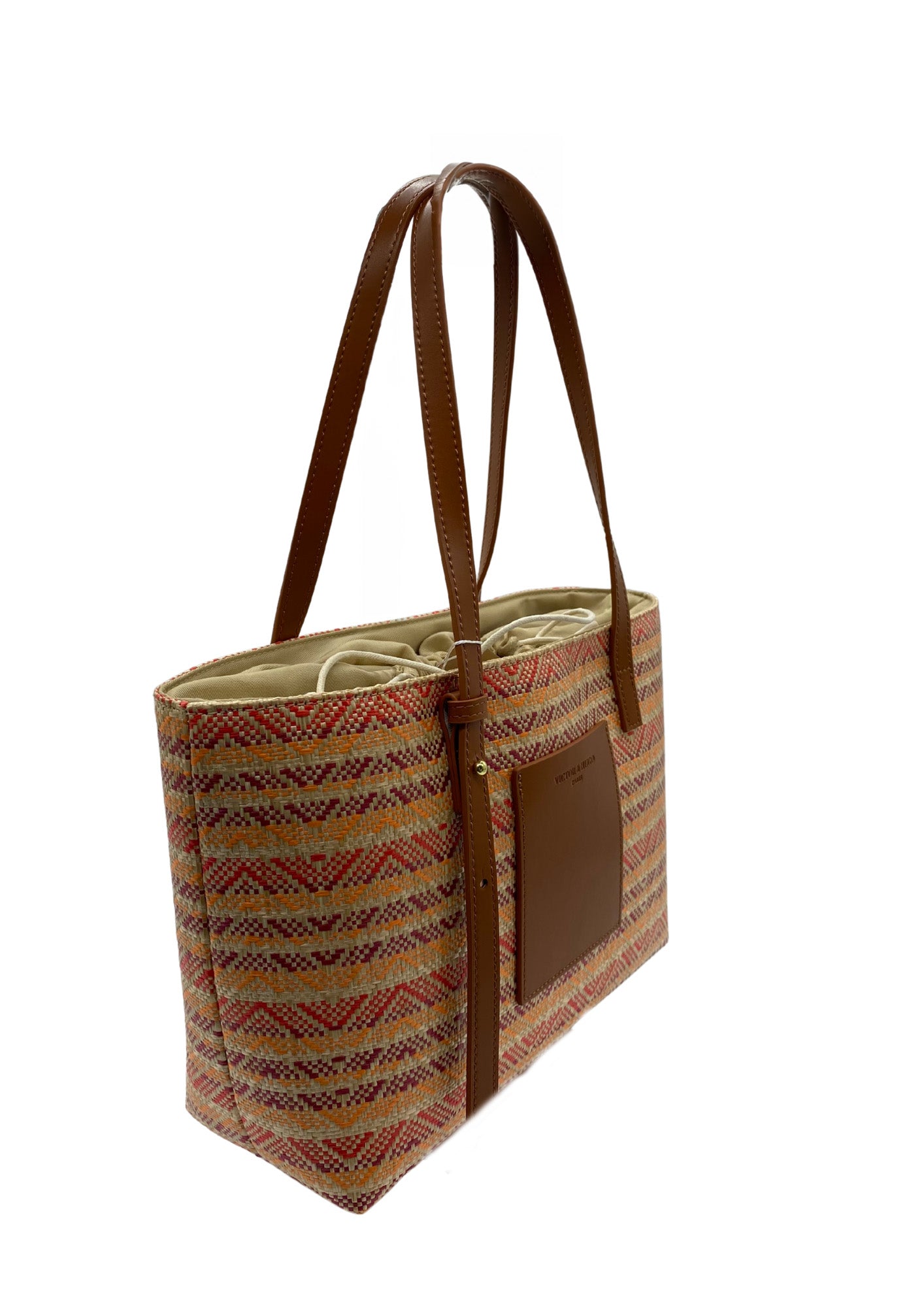 Bolso de hombro Azura - Coñac / Multi Burdeos