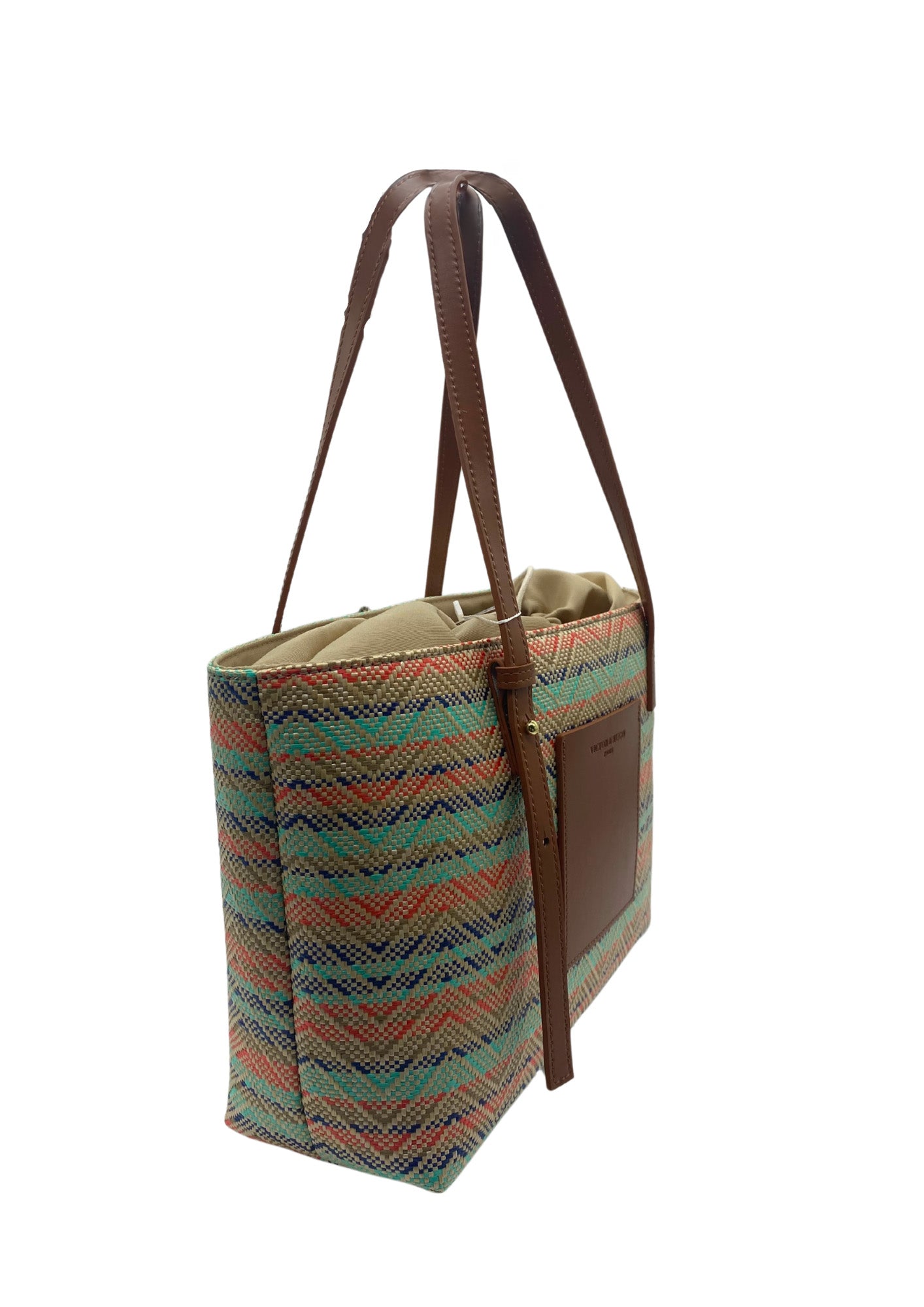 Bolso De Hombro Azura - Coñac / Multi Azul