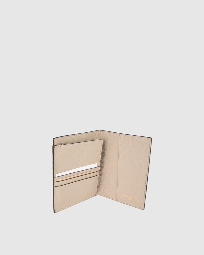 Porte Carte Dina - Taupe Clair
