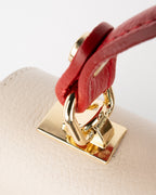 Bolso de hombro Giverny - Marrón + Beige + Rojo